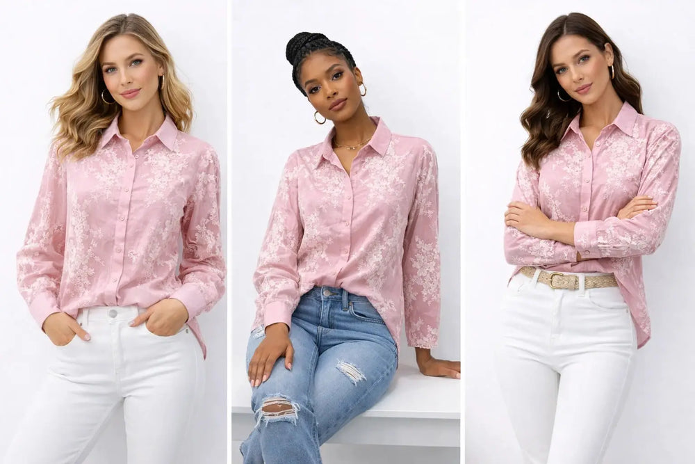 Women’s Embroidered Shirt for Effortless Style and Comfort - Perfect Women's Embroidered Shirt - ASTRON