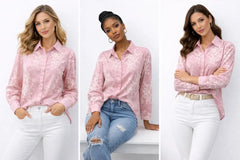 Women’s Embroidered Shirt for Effortless Style and Comfort - Perfect Women's Embroidered Shirt - ASTRON