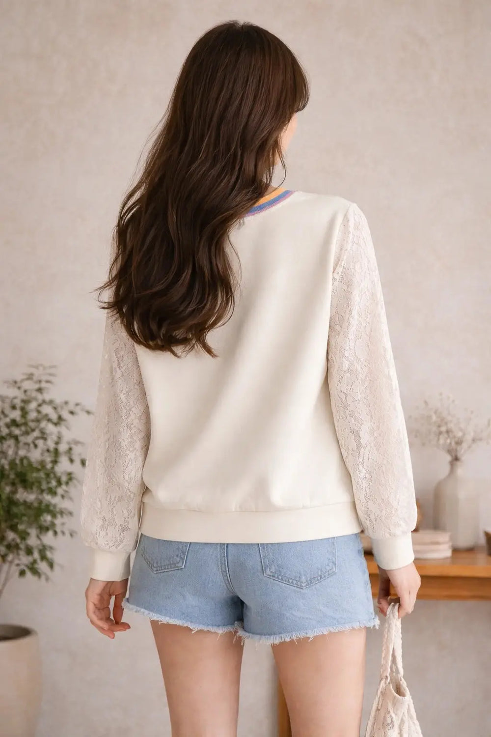 Women’s Lace Sweatshirt - ASTRON