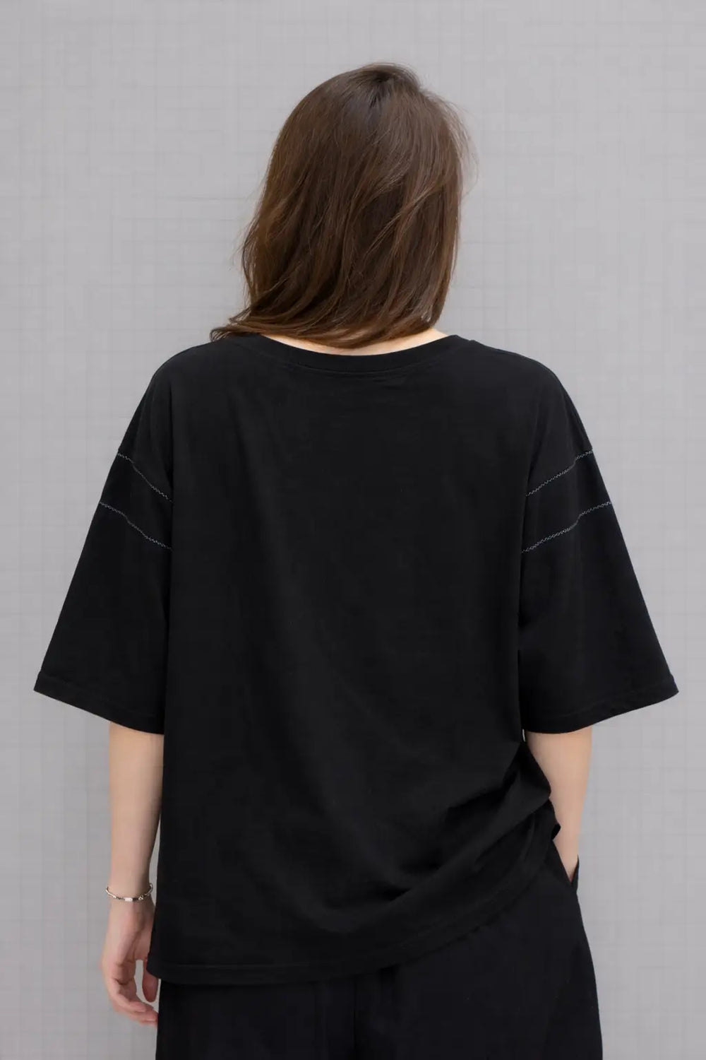 Women’s Oversized Casual Tee with Stitch Detail - ASTRON