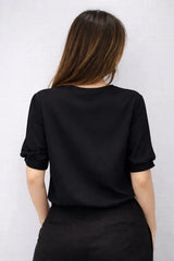 Women’s Keyhole Neck Elegant Top - ASTRON