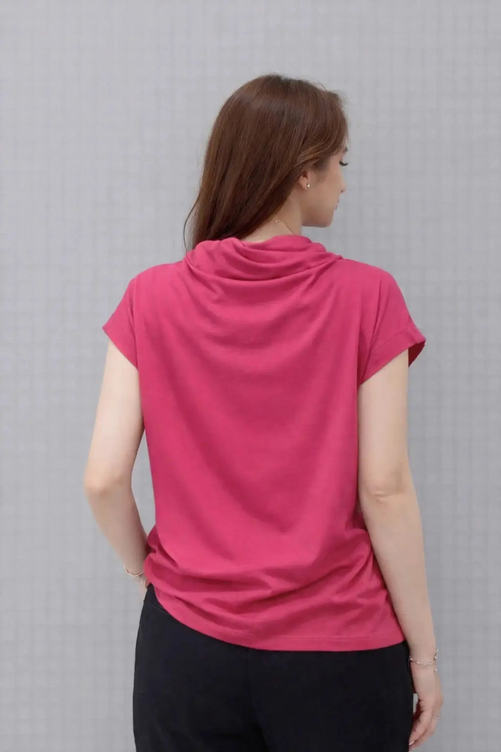 Women’s Cowl-Neck Casual Top - ASTRON