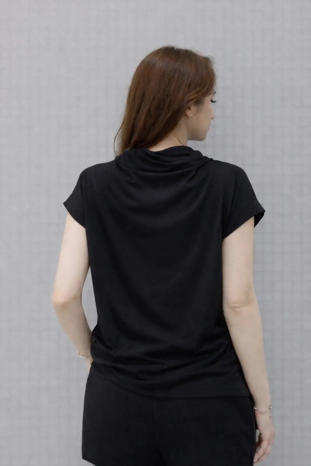 Women’s Cowl-Neck Oversize Casual Top - ASTRON