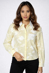 Astron- Elegant Lace Collar Comfort Fit Shirt For Women