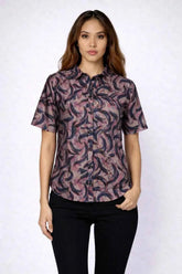 Astron – Abstract Swirl Print Shirt