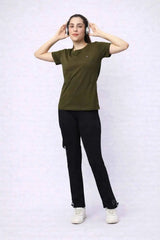 Two Tone Fabrics Women's Four Way Stretchable Track Pant