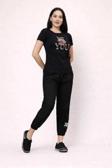Half Sleeve Round neck Sequence Applied T-shirt