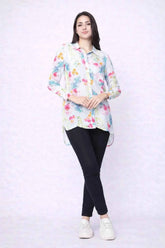 Astron – High-Low Women’s Shirt – Elegant Style & Comfort