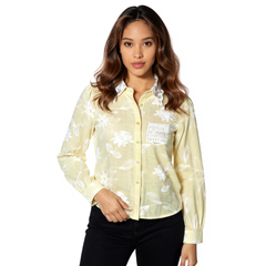 Astron- Elegant Lace Collar Comfort Fit Shirt For Women