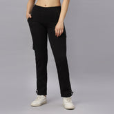 Four Way Stretched Comfort Fit Women's Track Pant With 3 Pockets.