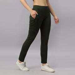 Ankle Length 4 Way Stretchable Women's Track Pant.