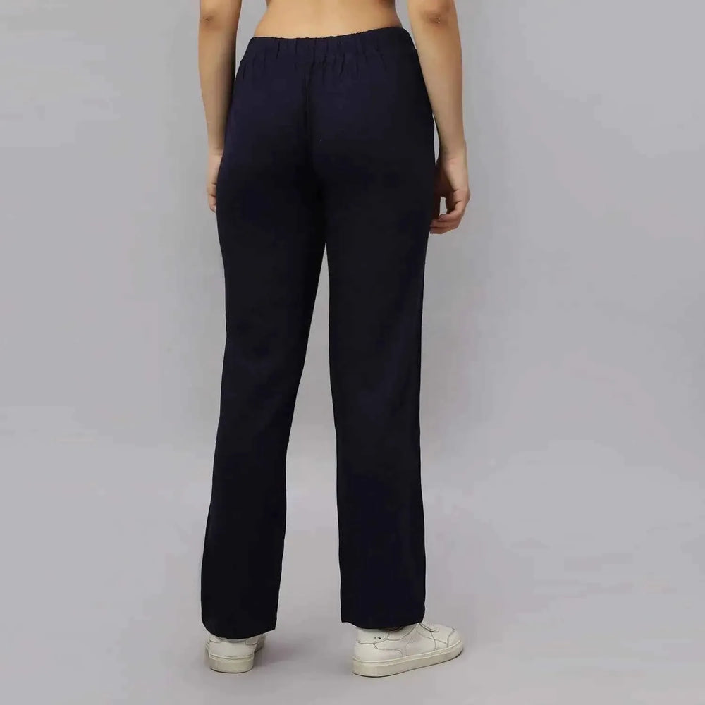 Astron – Women’s Straight Fit Viscose Linen Pants