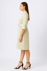 Astron - Button Front Closure Shirt Dress For Women