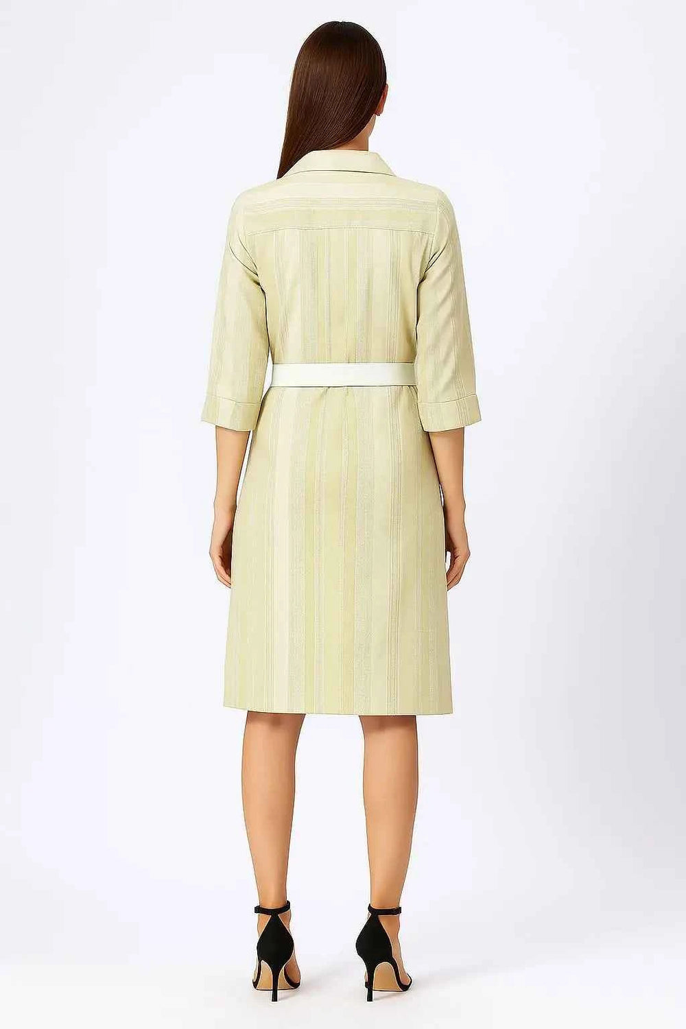 Astron - Button Front Closure Shirt Dress For Women