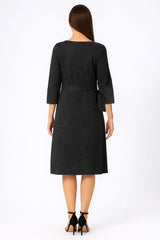 Astron - Round Neck Midi Dress For Women