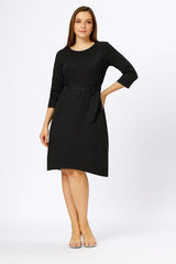 Astron - Round Neck Midi Dress For Women