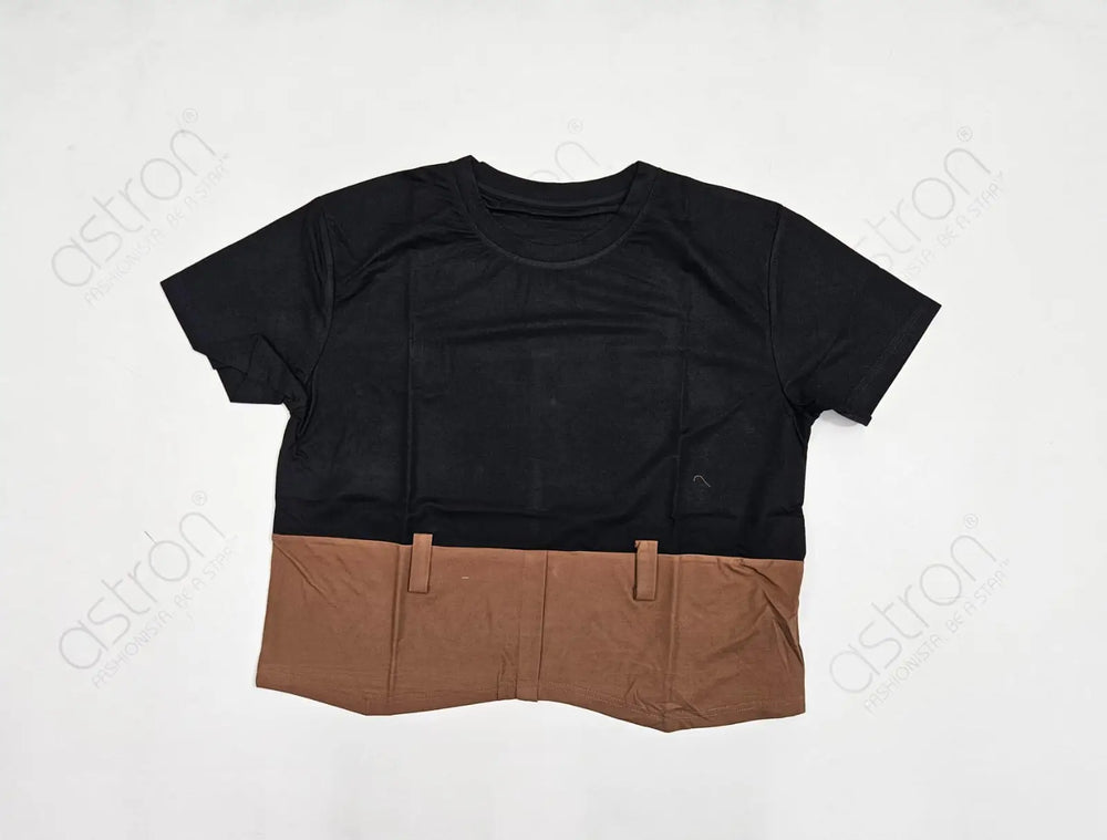 Women’s Color block Casual T-Shirt - ASTRON
