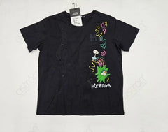 Women’s Oversized Graphic T-Shirt with Patch Work - ASTRON