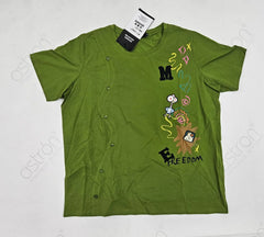 Women’s Oversized Graphic T-Shirt with Patch Work - ASTRON