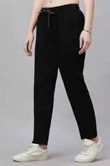 Astron – Tencel Baggy Fit Mid-Waist Black Denim Jeans for Women