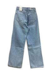 Astron Wide-Leg Distressed Light Wash Denim Jeans for Women – Relaxed Fit Streetwear Look