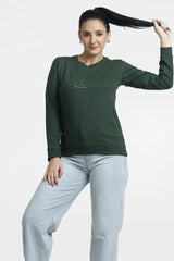 Women's Green Printed Top - Full-Sleeve Style for Effortless Fashion - ASTRON