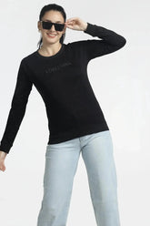 Women’s Black Embellished Sweatshirt