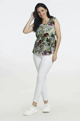 Women’s Sleeveless Floral Printed Top