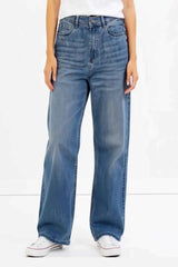 Astron Women’s Light Wash Straight Fit Jeans – Everyday Streetwear Denim