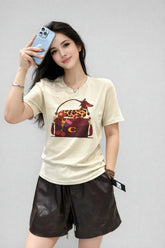 Women’s Graphic Printed Casual T-Shirt - ASTRON