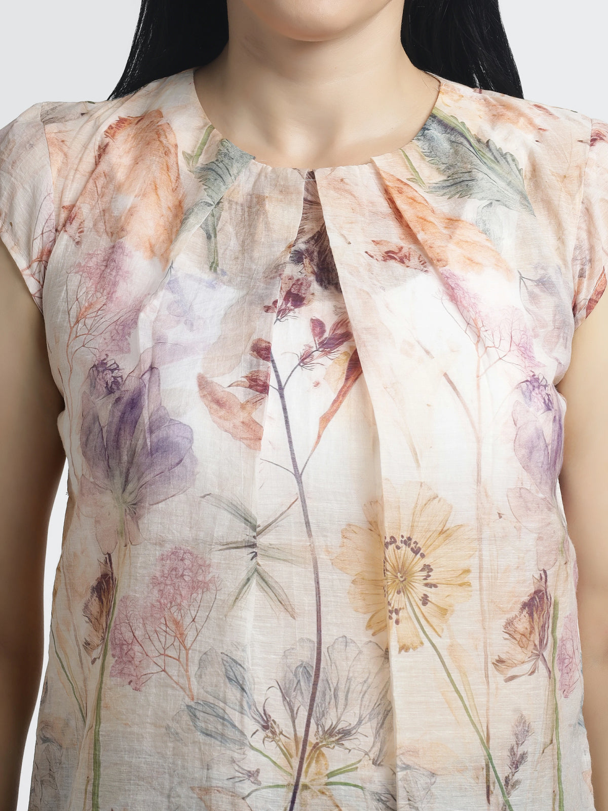 Floral Sleeveless Blouse