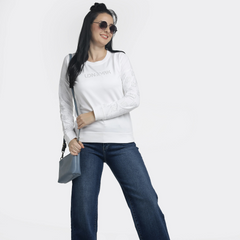 Women’s Stud/Diamond Full Sleeve Sweatshirt