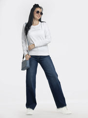 Women’s Stud/Diamond Full Sleeve Sweatshirt