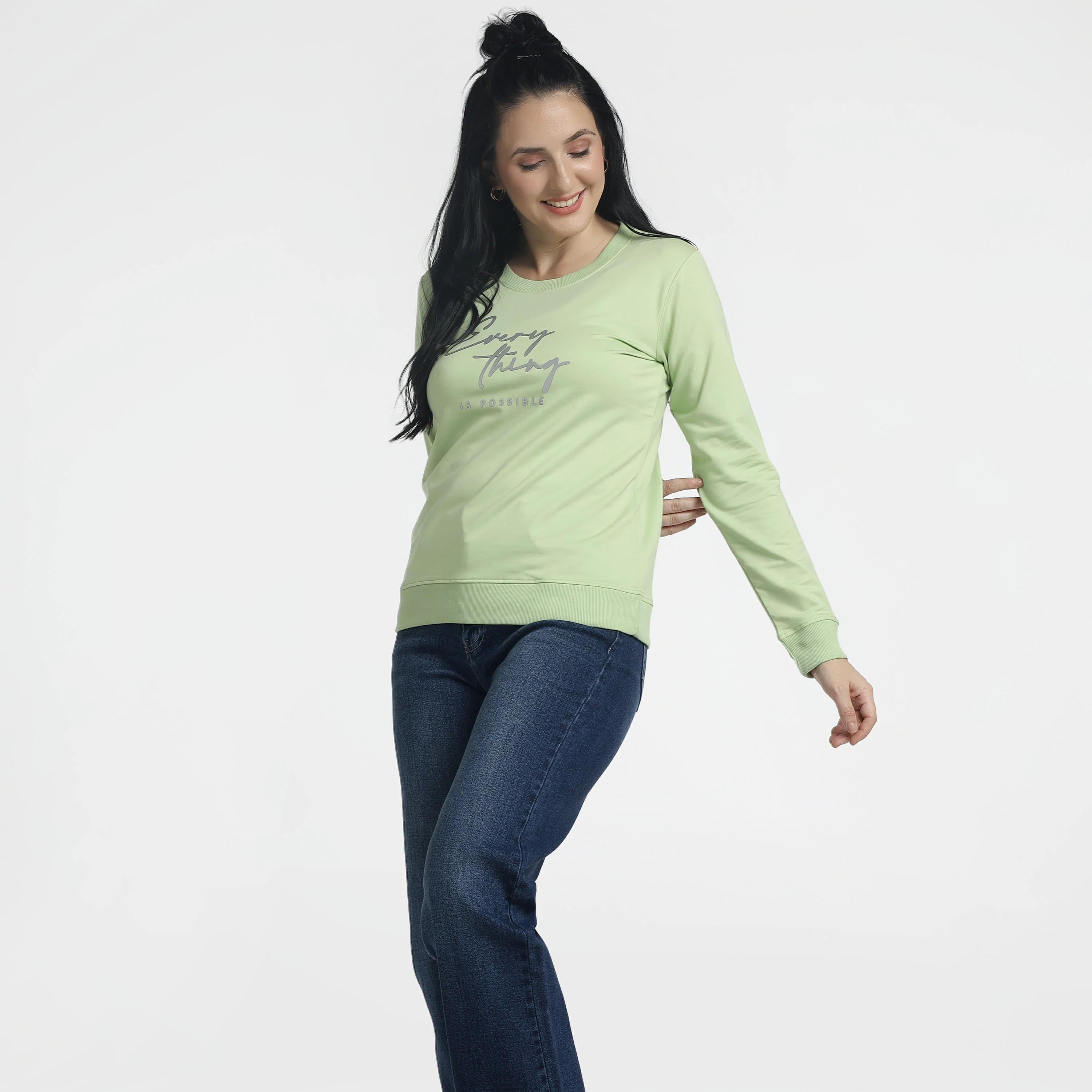 Women’s chest print Sweatshirt