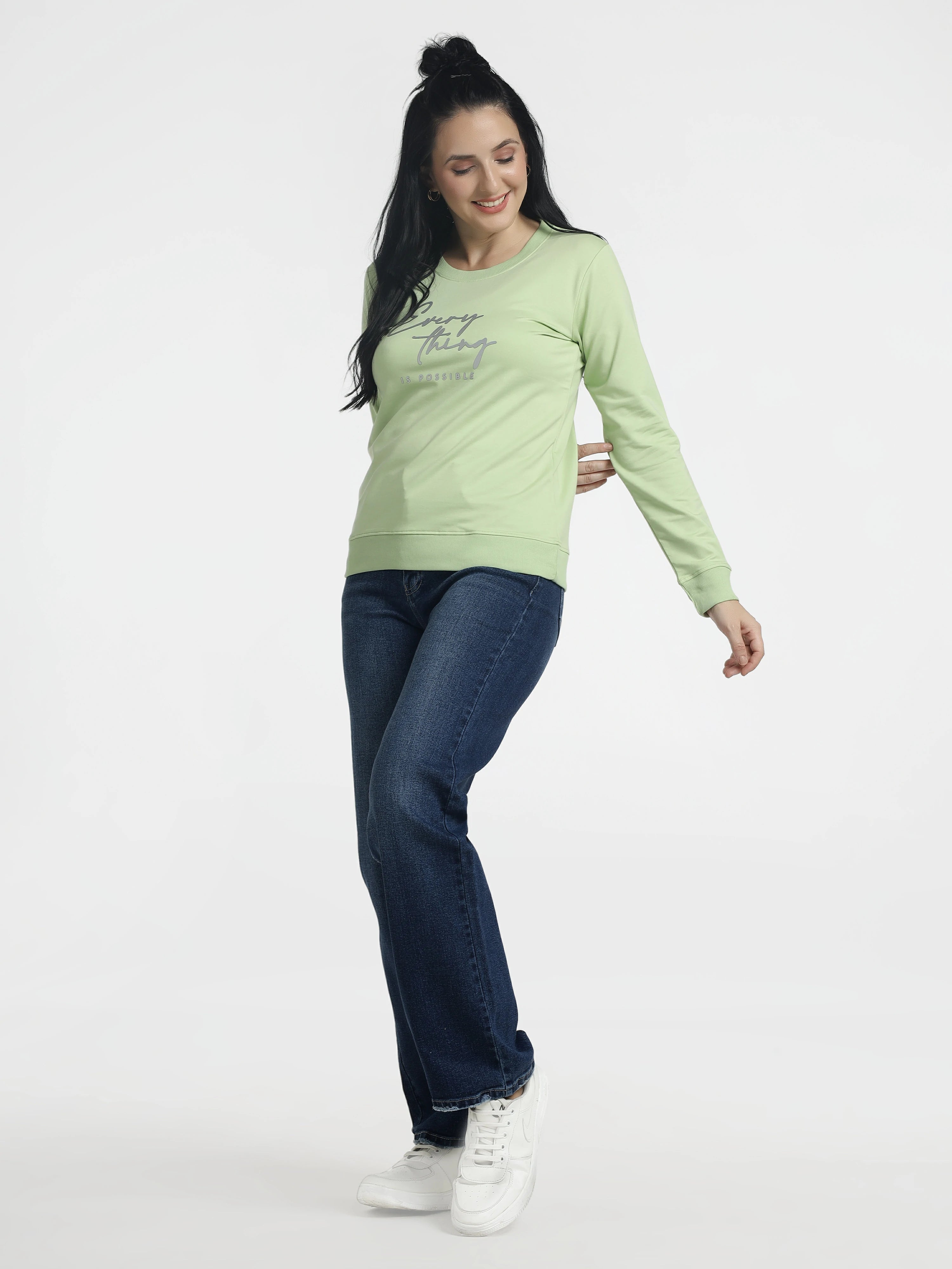 Women’s chest print Sweatshirt