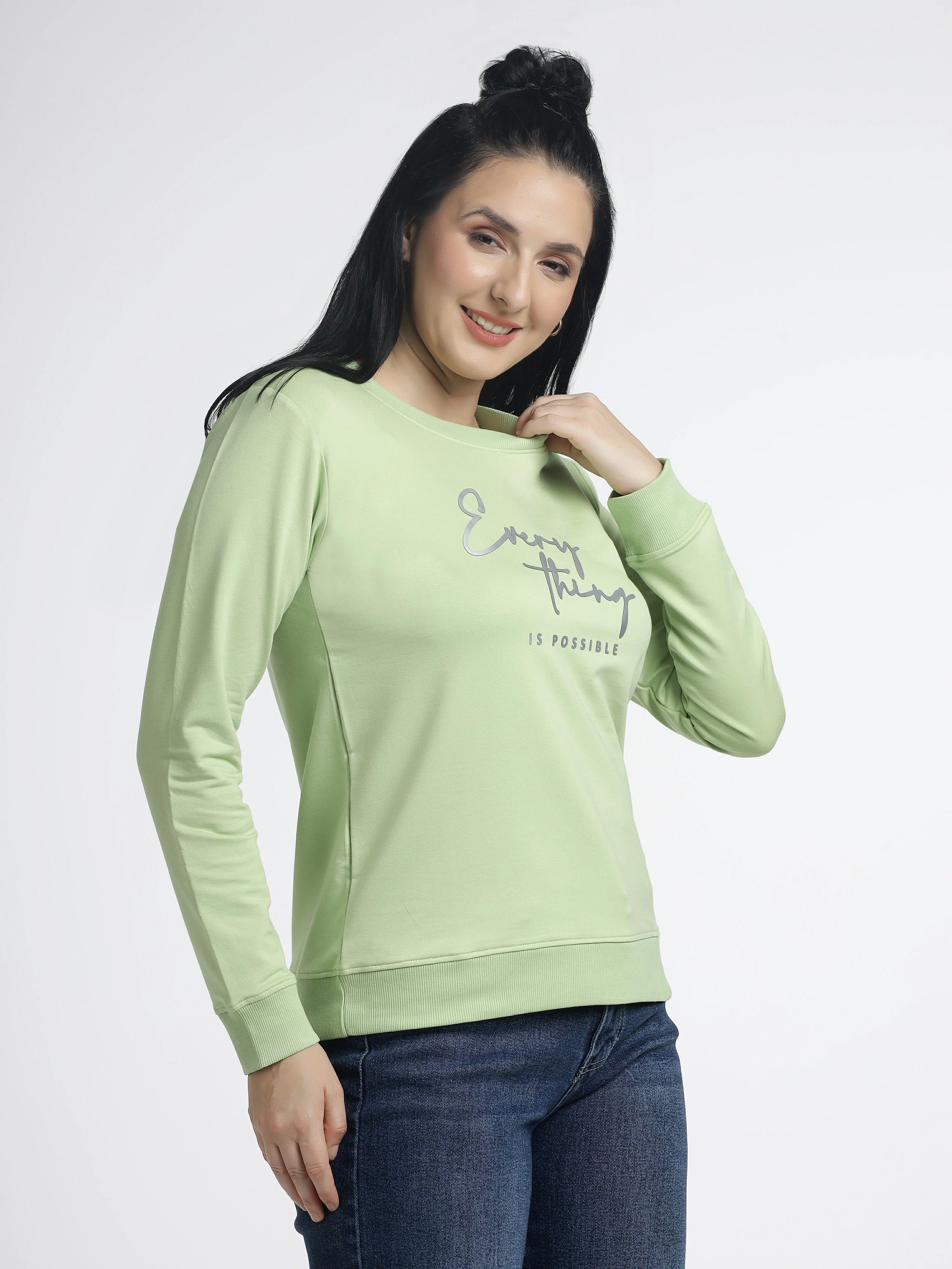 Women’s chest print Sweatshirt