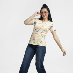 Women’s Abstract Printed T-Shirt