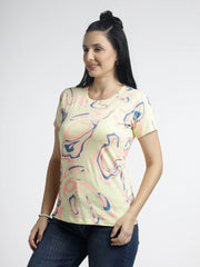 Women’s Abstract Printed T-Shirt