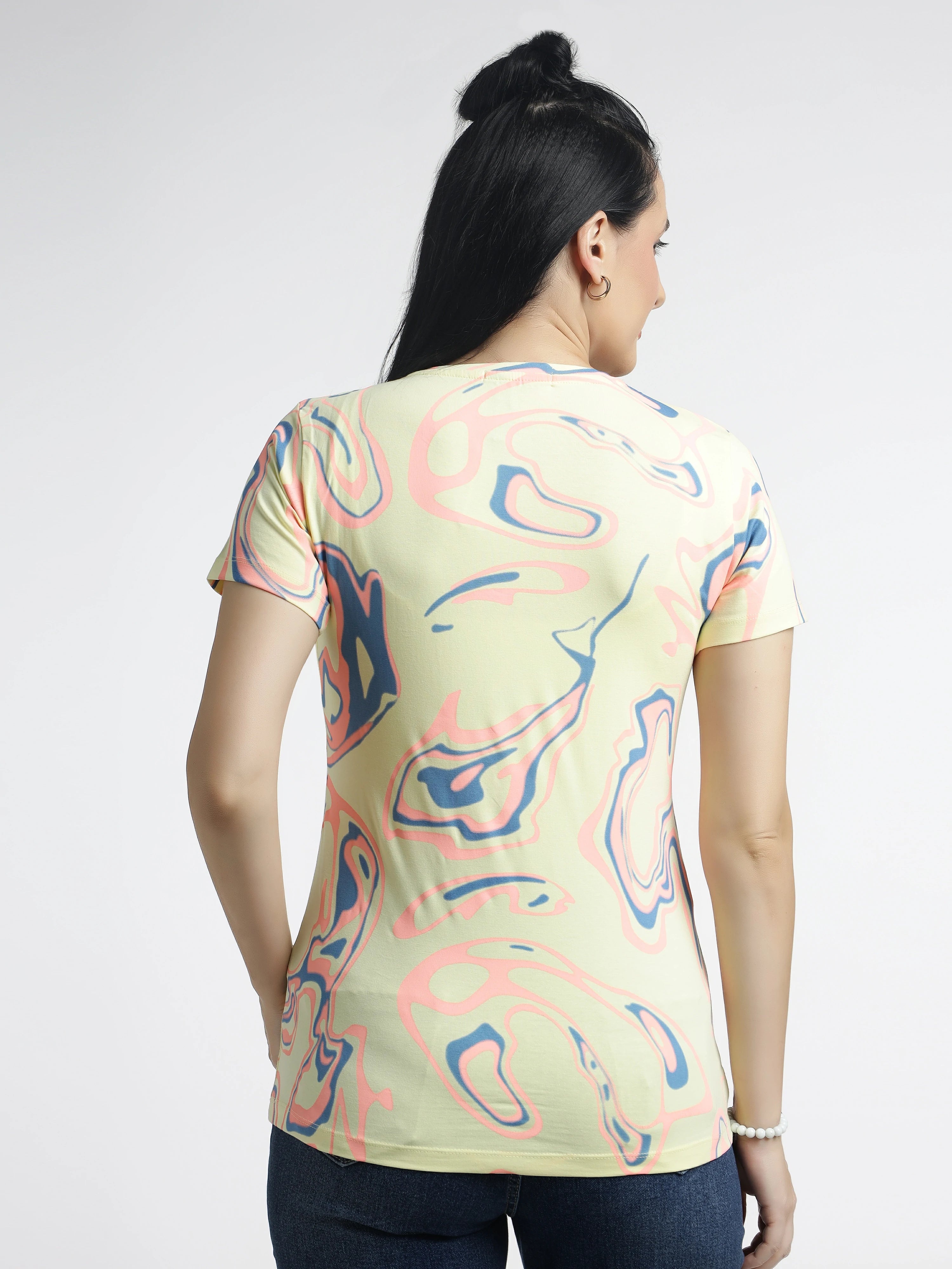 Women’s Abstract Printed T-Shirt