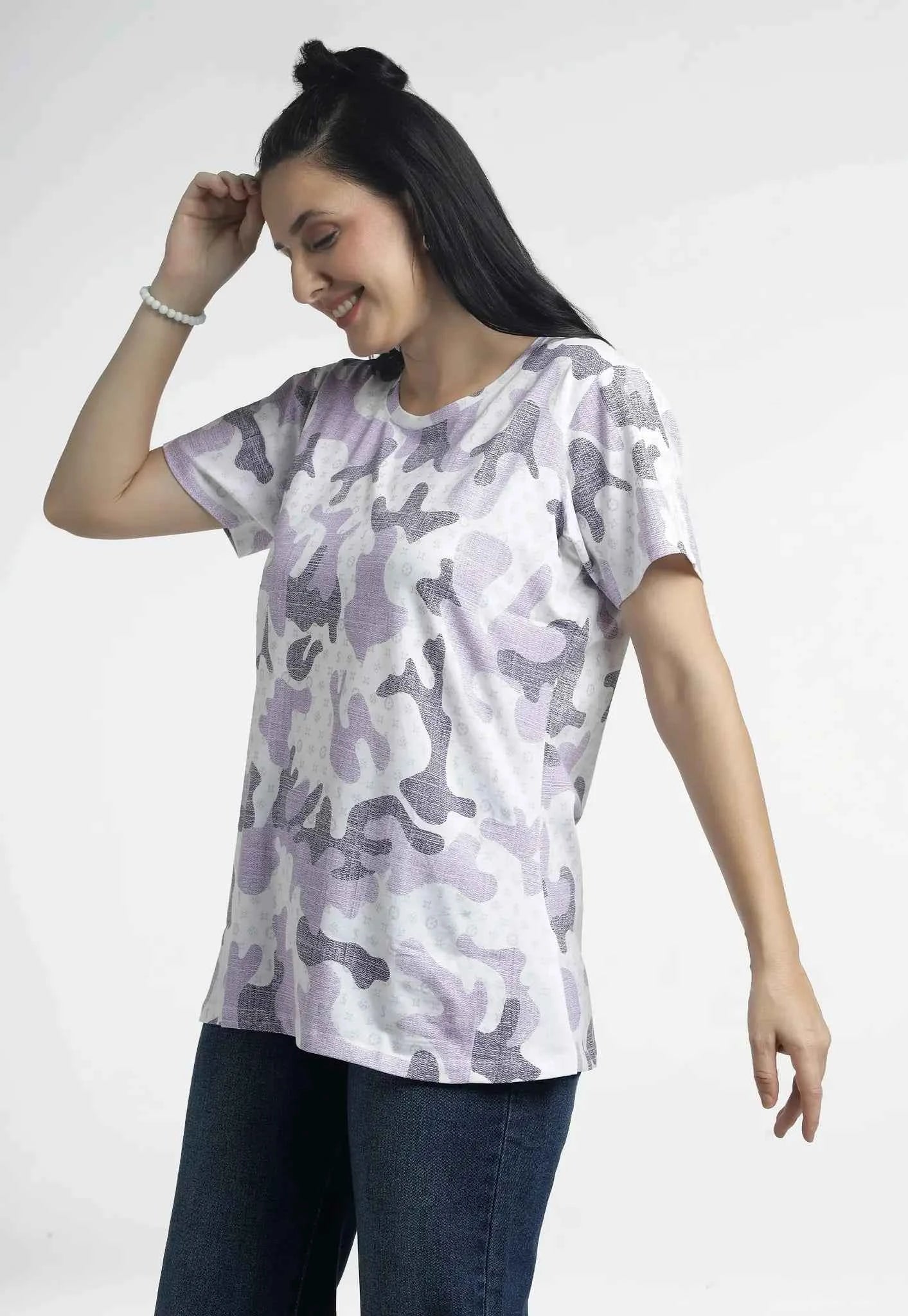 Women’s Camo Printed T-Shirt