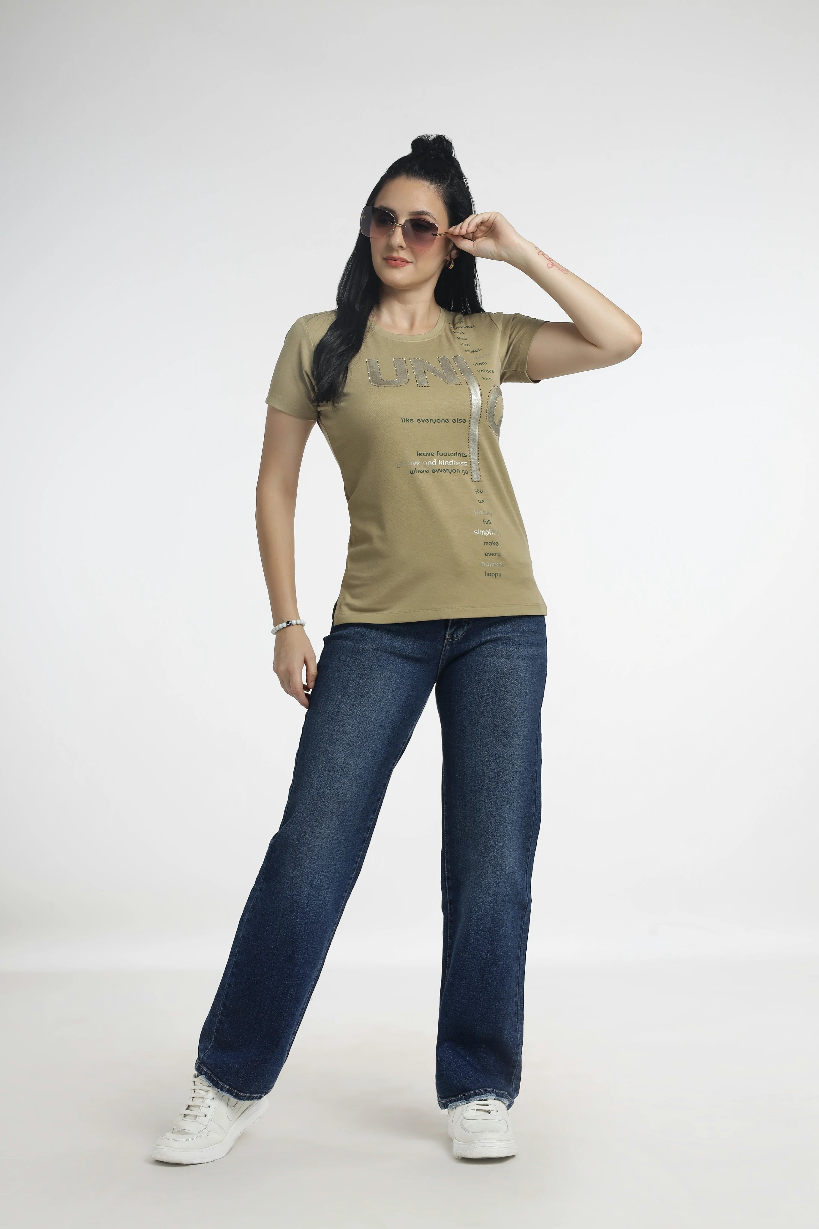 Women’s typography Print Casual T-Shirt
