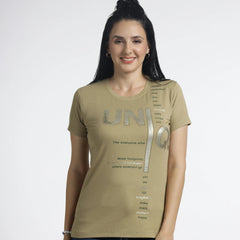 Women’s typography Print Casual T-Shirt