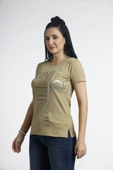 Women’s typography Print Casual T-Shirt