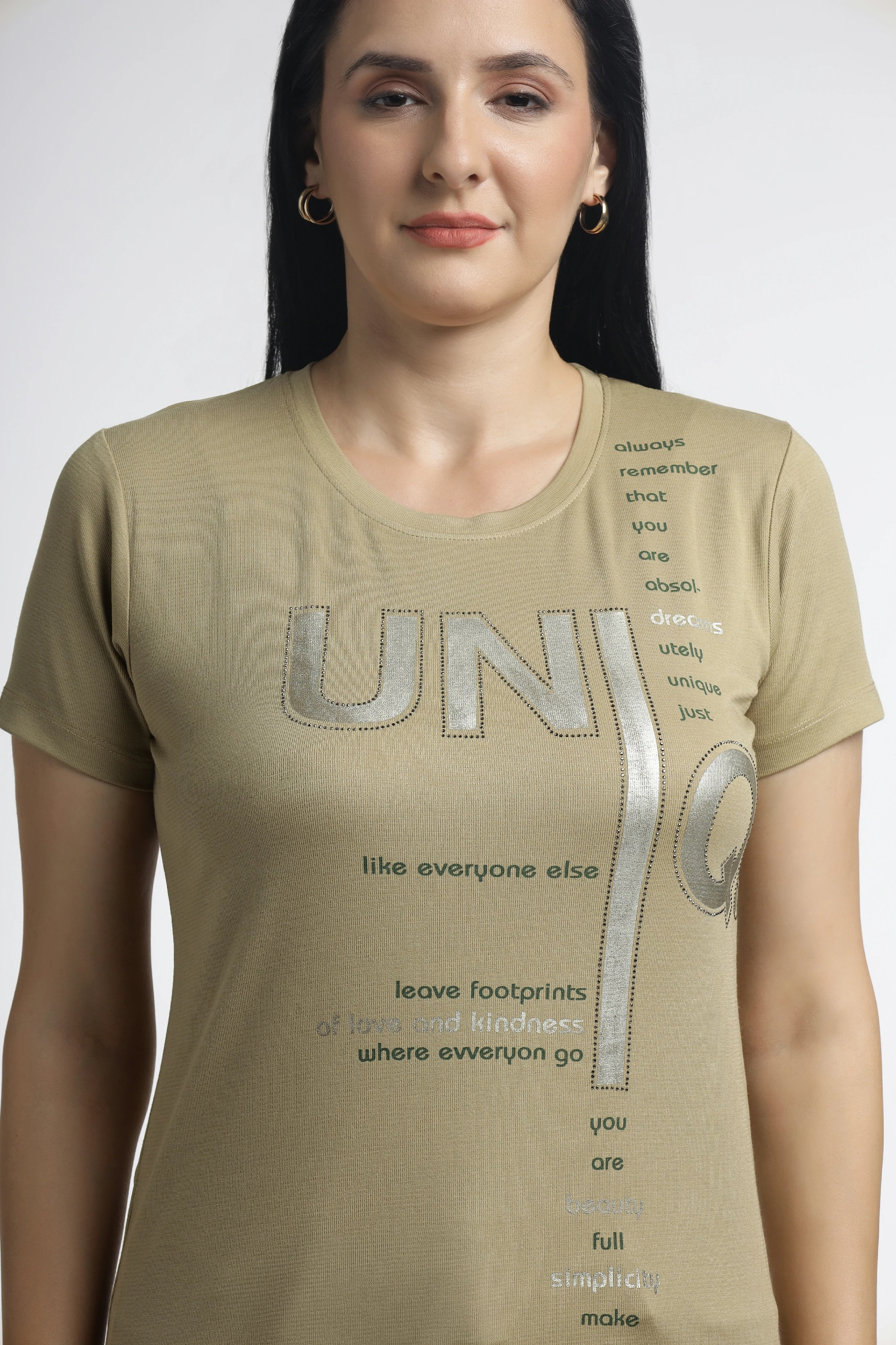 Women’s typography Print Casual T-Shirt