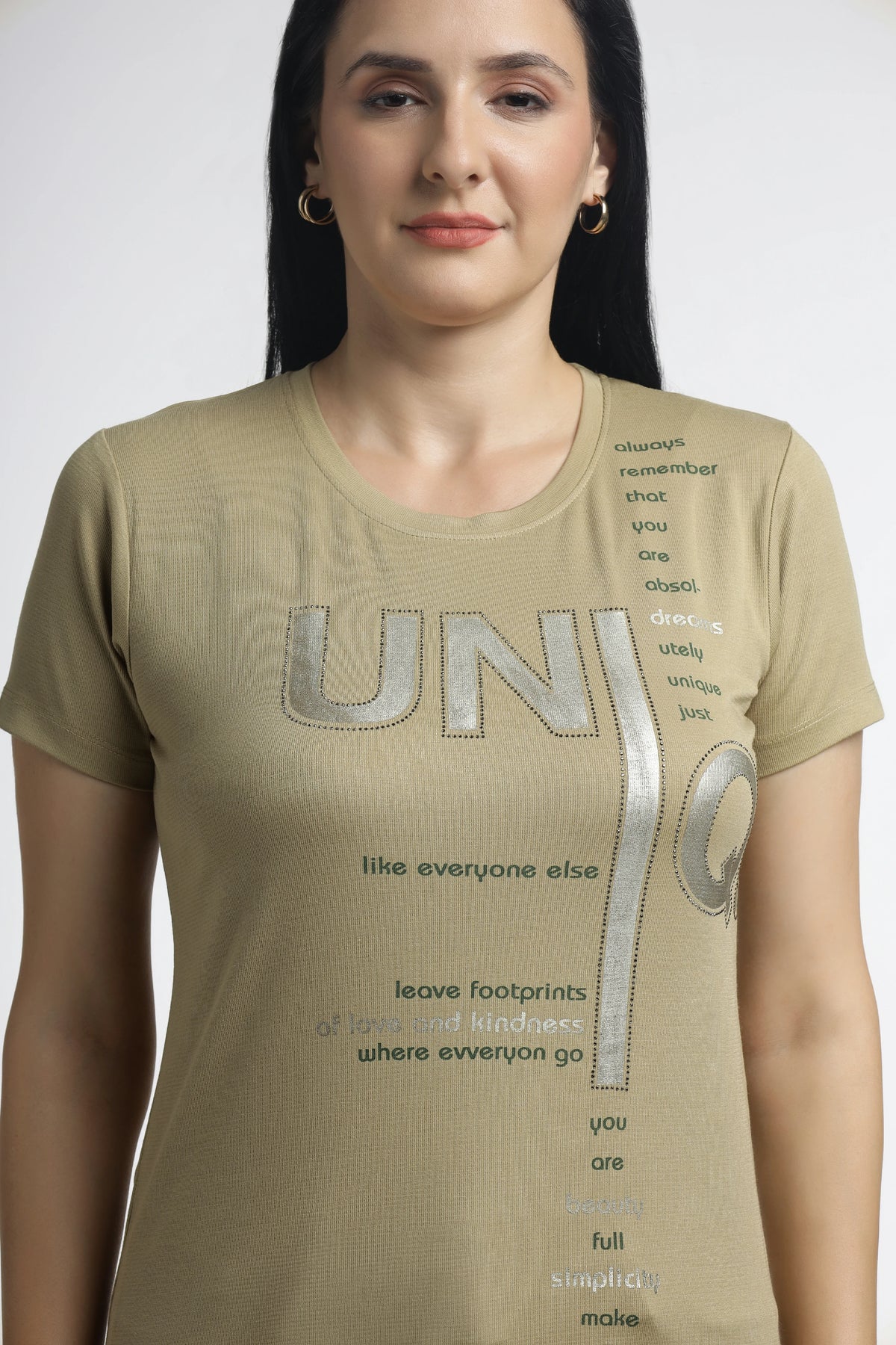 Women’s typography Print Casual T-Shirt