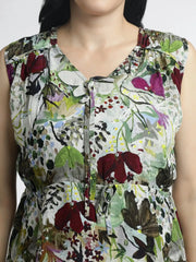 Women’s Sleeveless Floral Top for Women - Stylish Floral Printed Tank - ASTRON