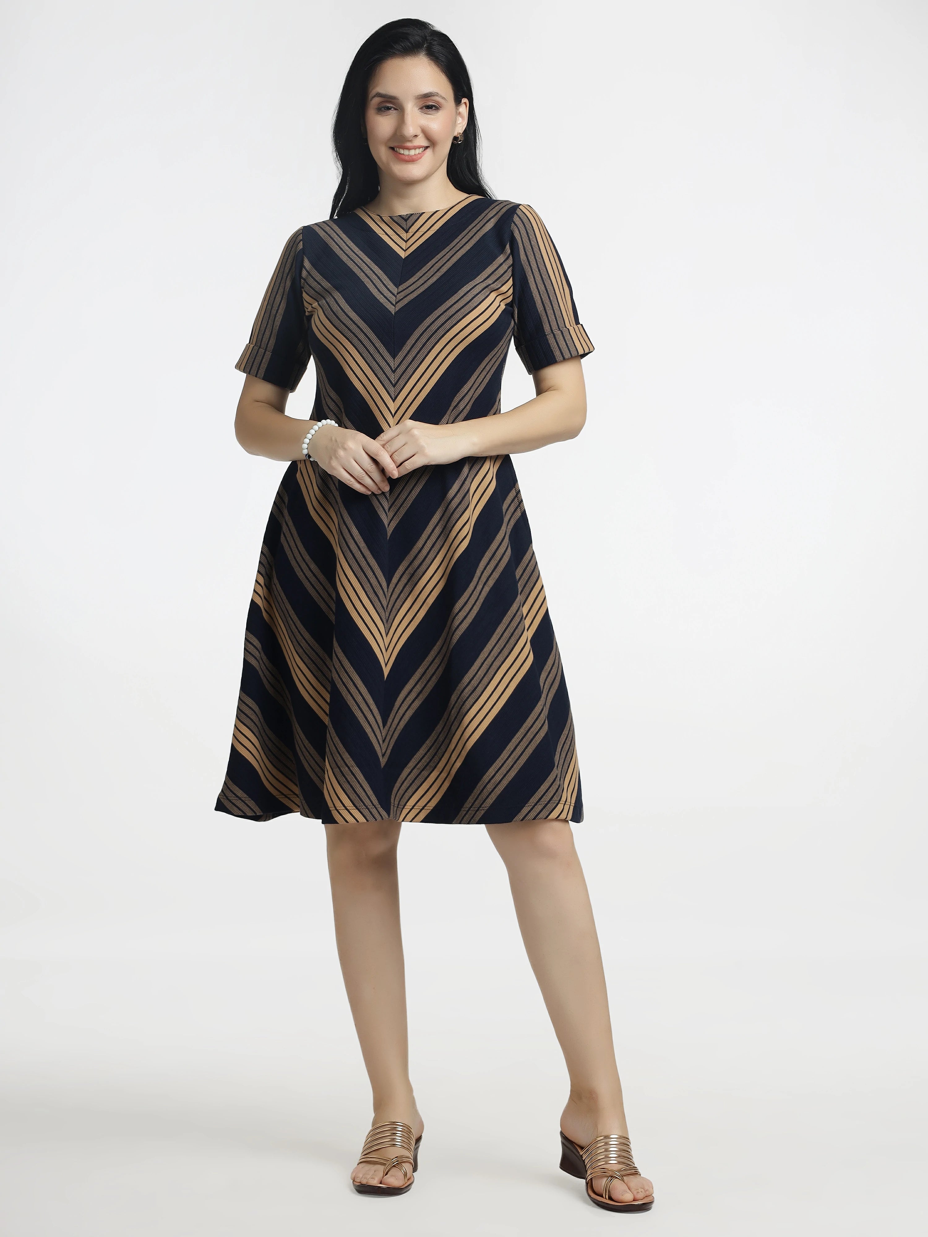 Women’s Striped A-Line Dress