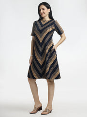 Women’s Striped A-Line Dress