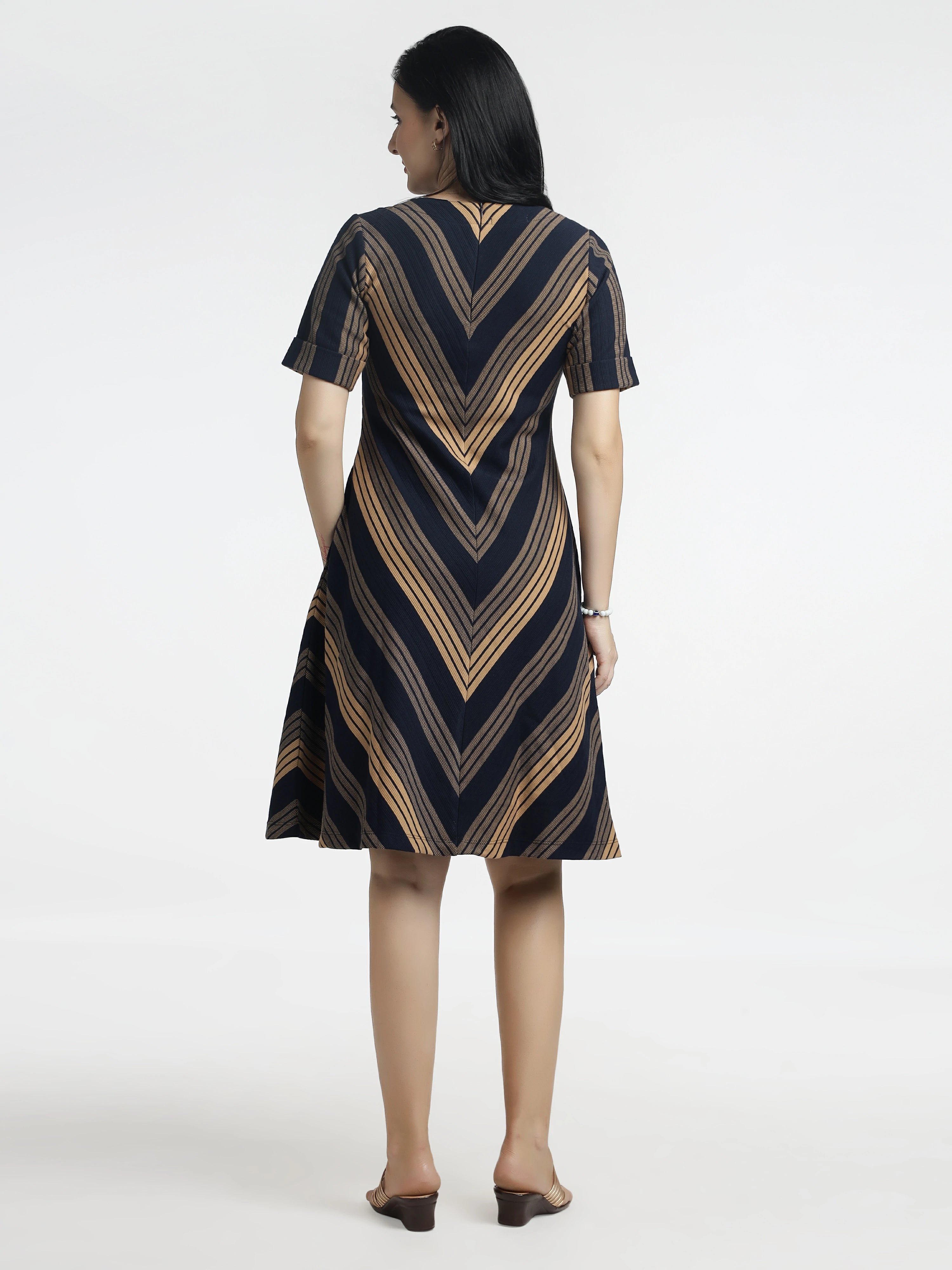 Women’s Striped A-Line Dress