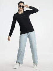 Women’s Black Embellished Sweatshirt